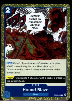 Hound Blaze event from One Piece Card Game